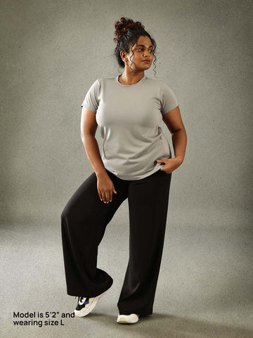 Women's Crew Neck T-shirt - Nonchalant Grey