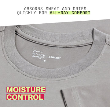 Men' Crew Neck T-shirt - Nonchalant Grey — carousel image 5