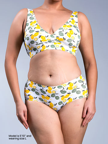Padded Plunge Bra - Lemon Crush