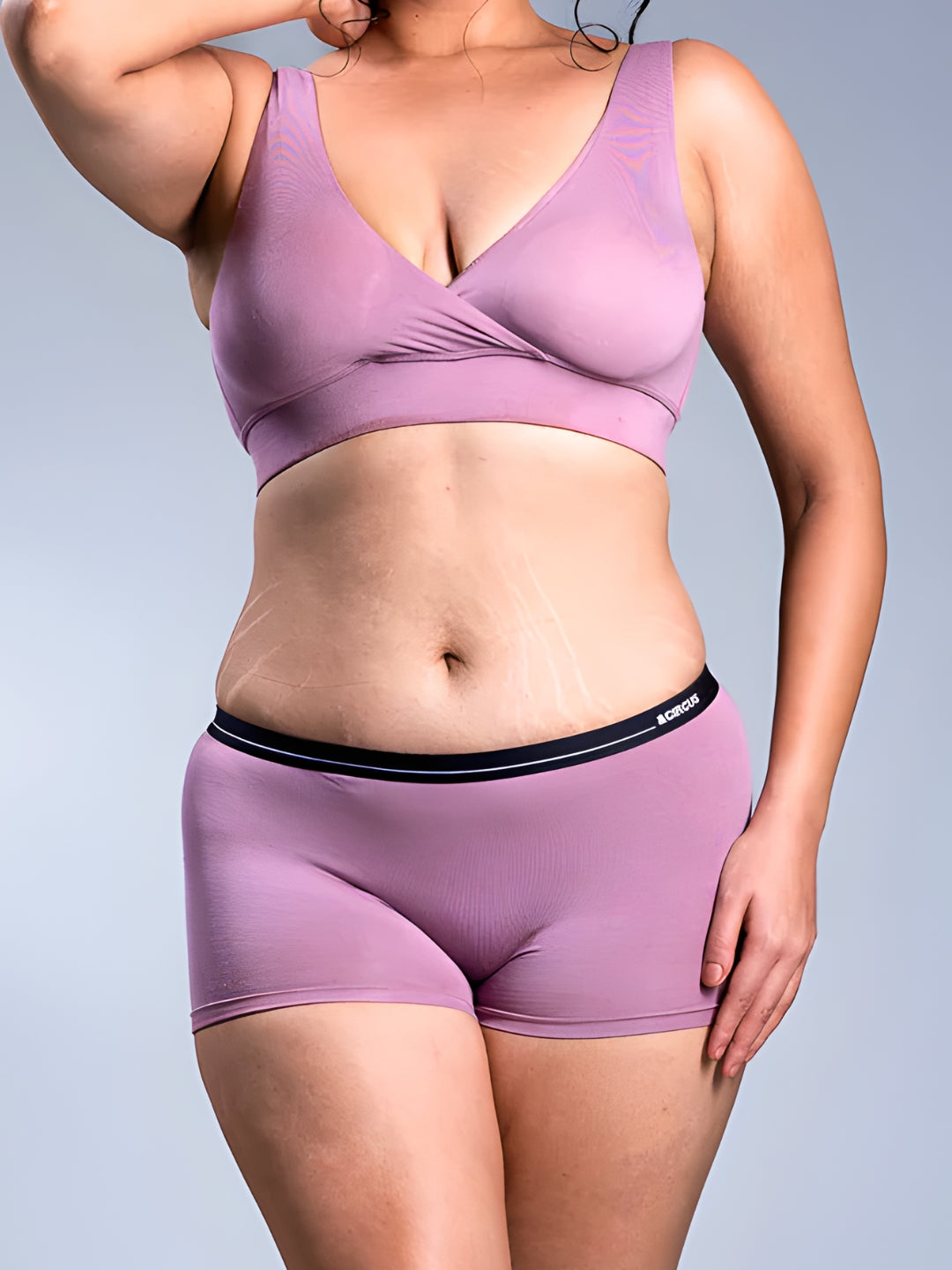 Padded Plunge Bra - Opera Mauve