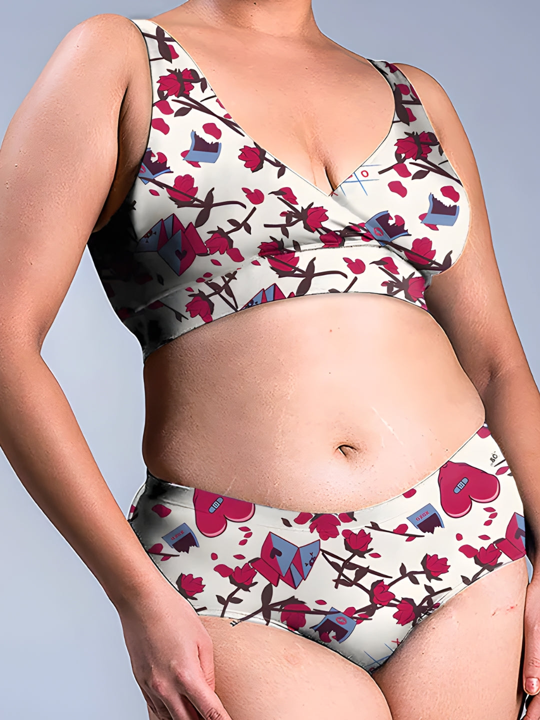 Padded Plunge Bra - Toxic