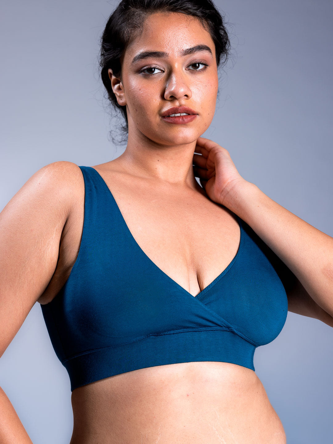 Padded Plunge Bra - Blue Curacao