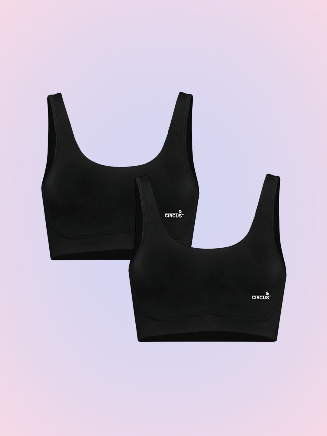 LOW IMPACT SPORTS BRA  - PACK OF 2 - JET