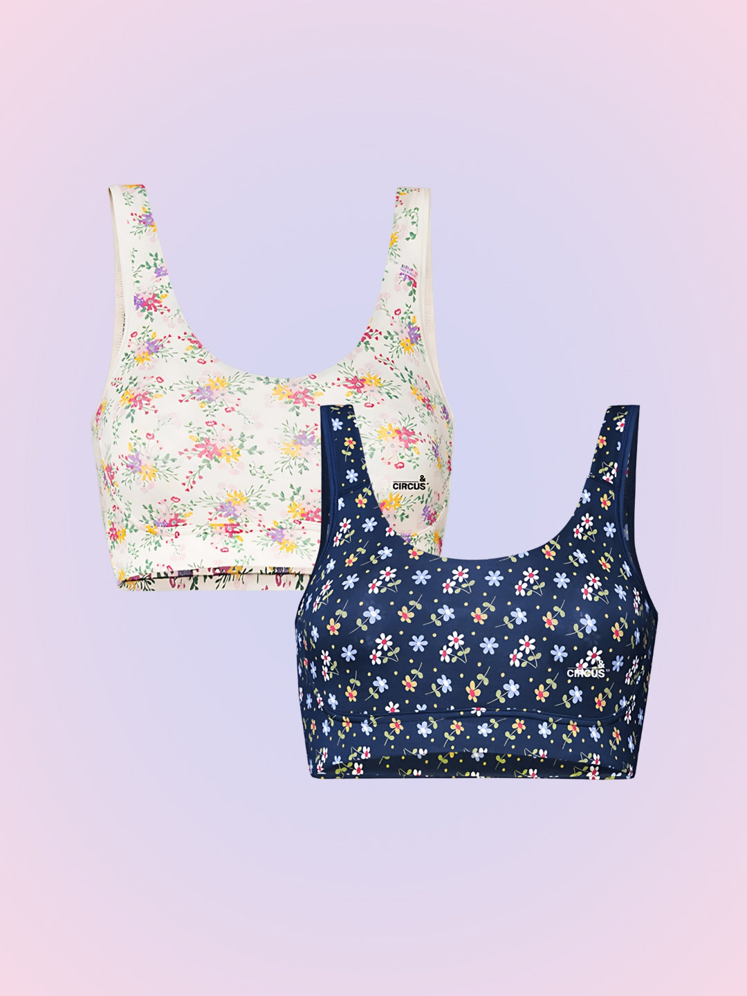 LOW IMPACT SPORTS BRA  - PACK OF 2 - PRINTS