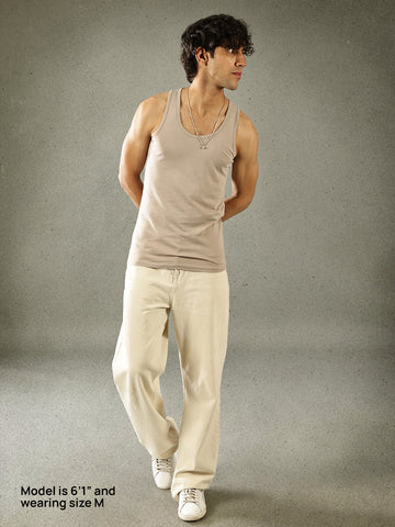 Men's Vest -Terracotta