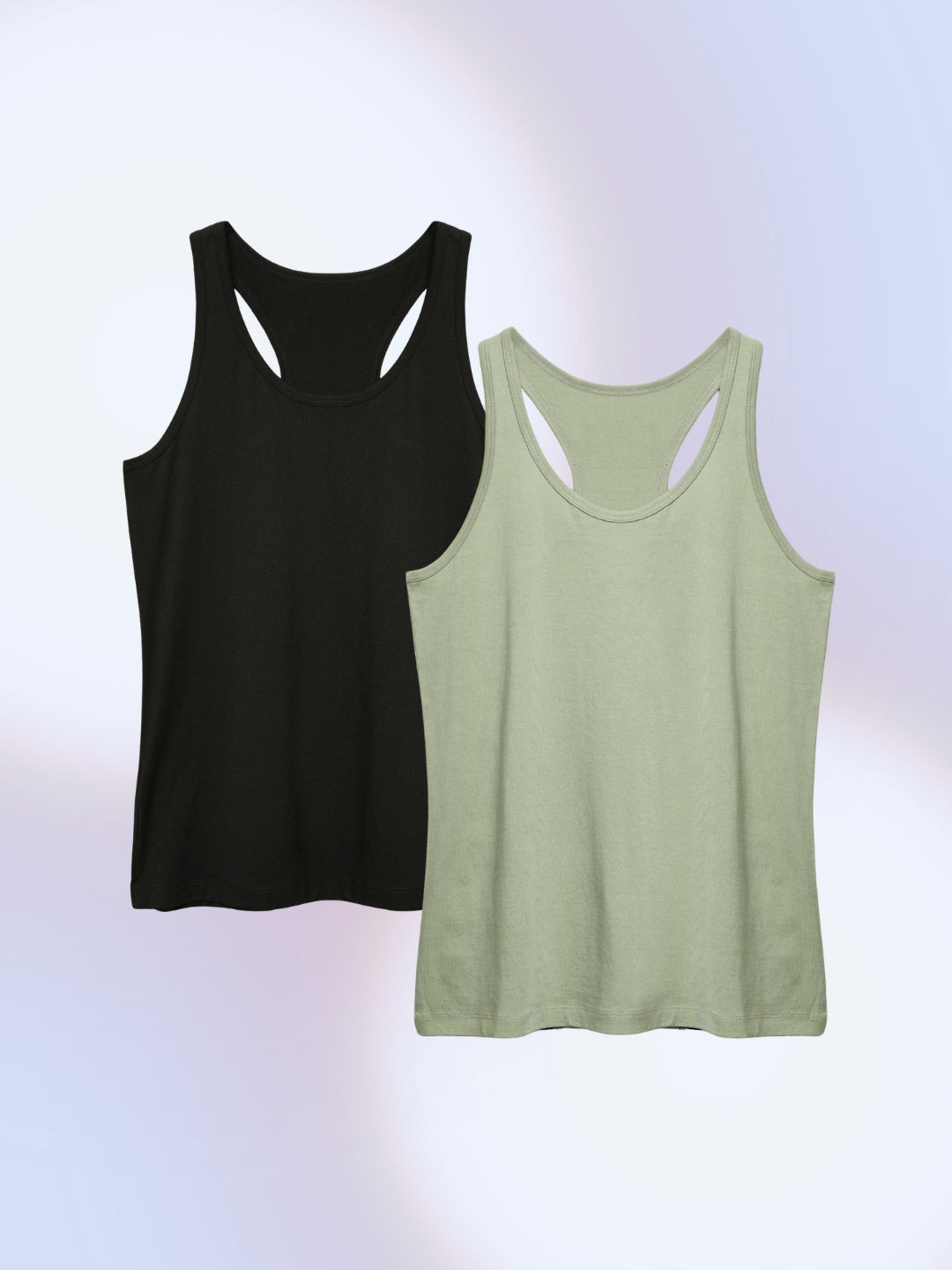 Women's Tank Top - Pack Of 2 - 90% Dark & Matkhafish