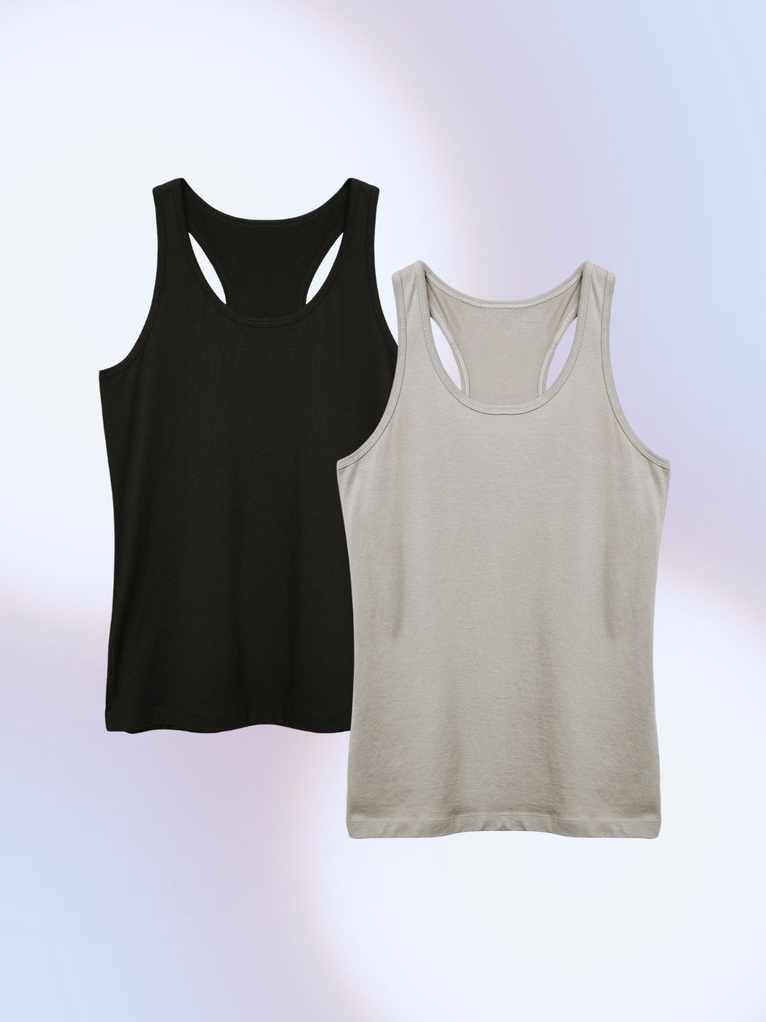 Women's Tank Top - Pack Of 2 - 90% Dark & Nonchalant Grey