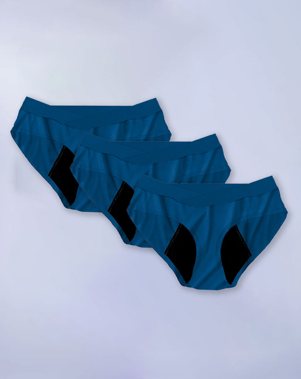 PURESOFT MATERNITY COMFORT PANTY - PACK OF 3 - BLUE CURACAO