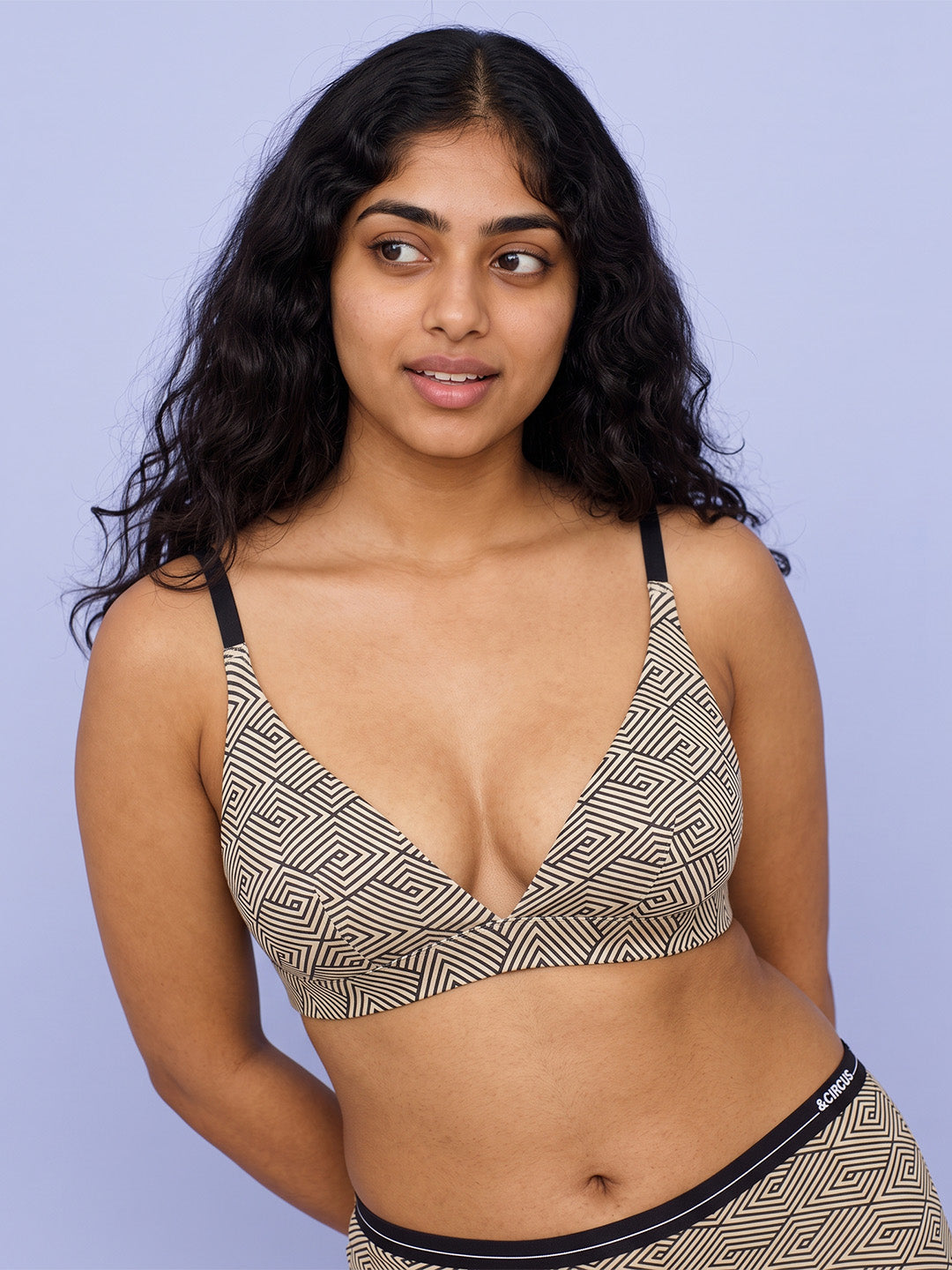 Adjustable Triangle Bra - Fractured Gaze