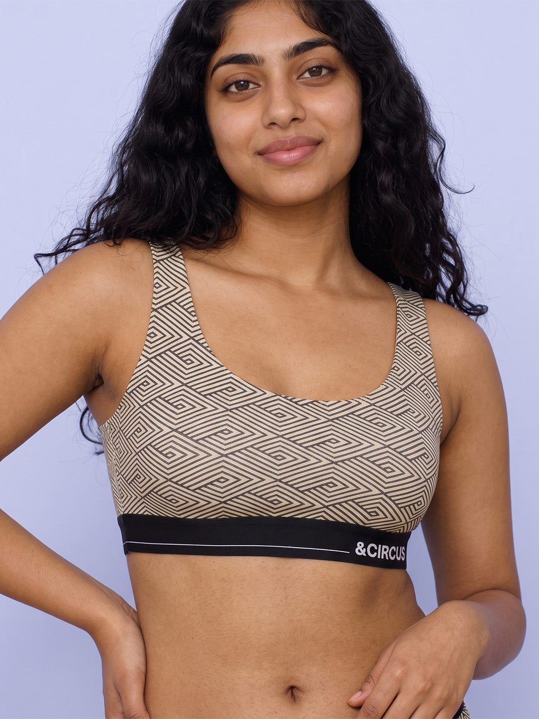 U-Back Lounge Bralette - Fractured Gaze
