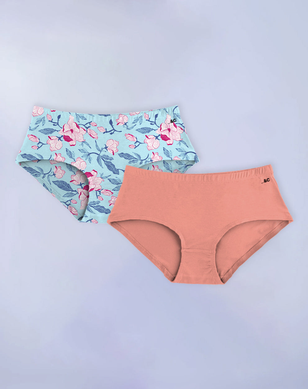 PURESOFT BARE HIPSTER - PACK OF 2 - ALMOND NUDE & SPRING