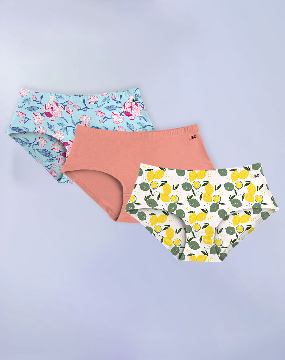 PURESOFT BARE HIPSTER - PACK OF 3 - SOLID & PRINTS